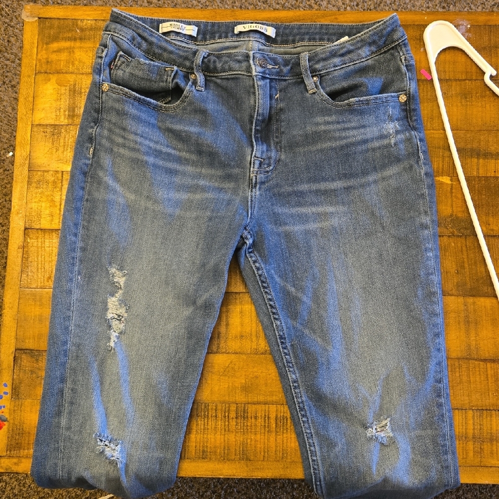 Vigoss Blue Boyfriend Jeans Distressed Casual